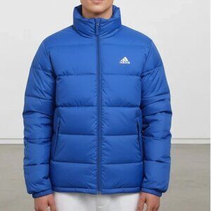 Adidas Blue Down Puffer Jacket Full Zip Winter Coat Men's Size XL NEVER WORN